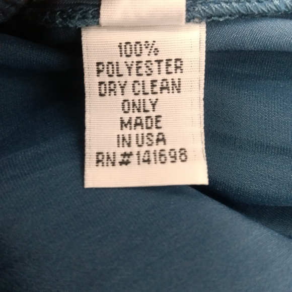 Ramy Brook Paris Poet Blouse Teal Boho Peasant Long Sleeve Top XS Made In USA - Picture 13 of 16